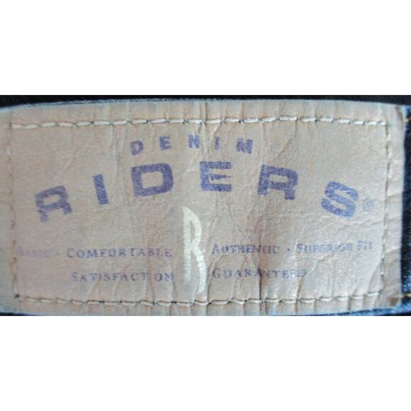 Riders By Lee Women's Petite Mid Rise Straight Leg Stretch Blue Jeans Size 18P - Picture 7 of 9